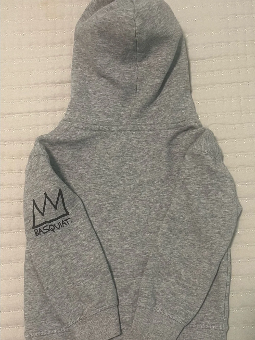 GAP Grey Hoodie with Colorful Crown Dinosaur Graphic